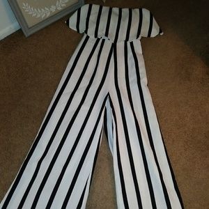 Sexy Striped Jumpsuit